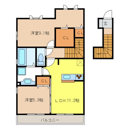 シャトンの物件間取画像